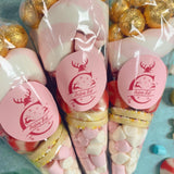 Pink Christmas Cones