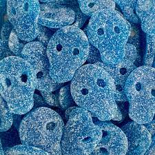 Fizzy Blue Skulls